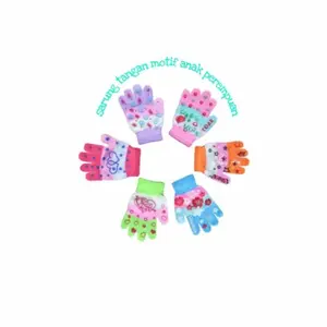 PAKET 3 PASANG SARUNG TANGAN ANAK MOTIF KARAKTER IMPORT USIA 2 - 8 TAHUN Rajut