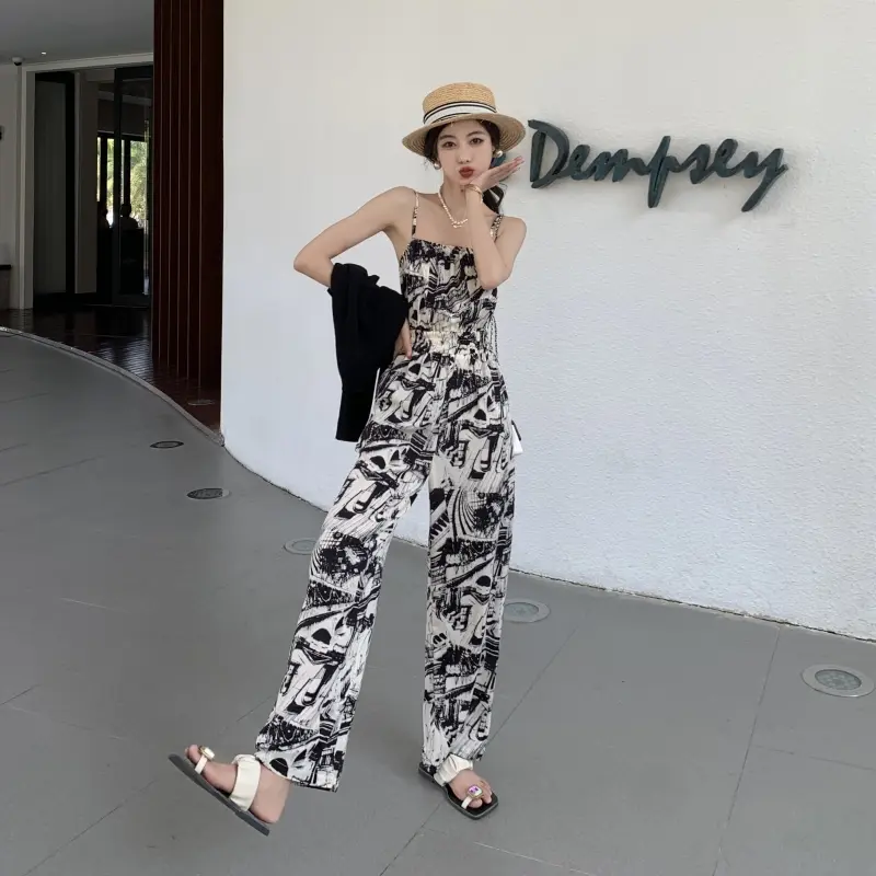 New Knitted Cardigan High Waist Wide Leg Pants Set