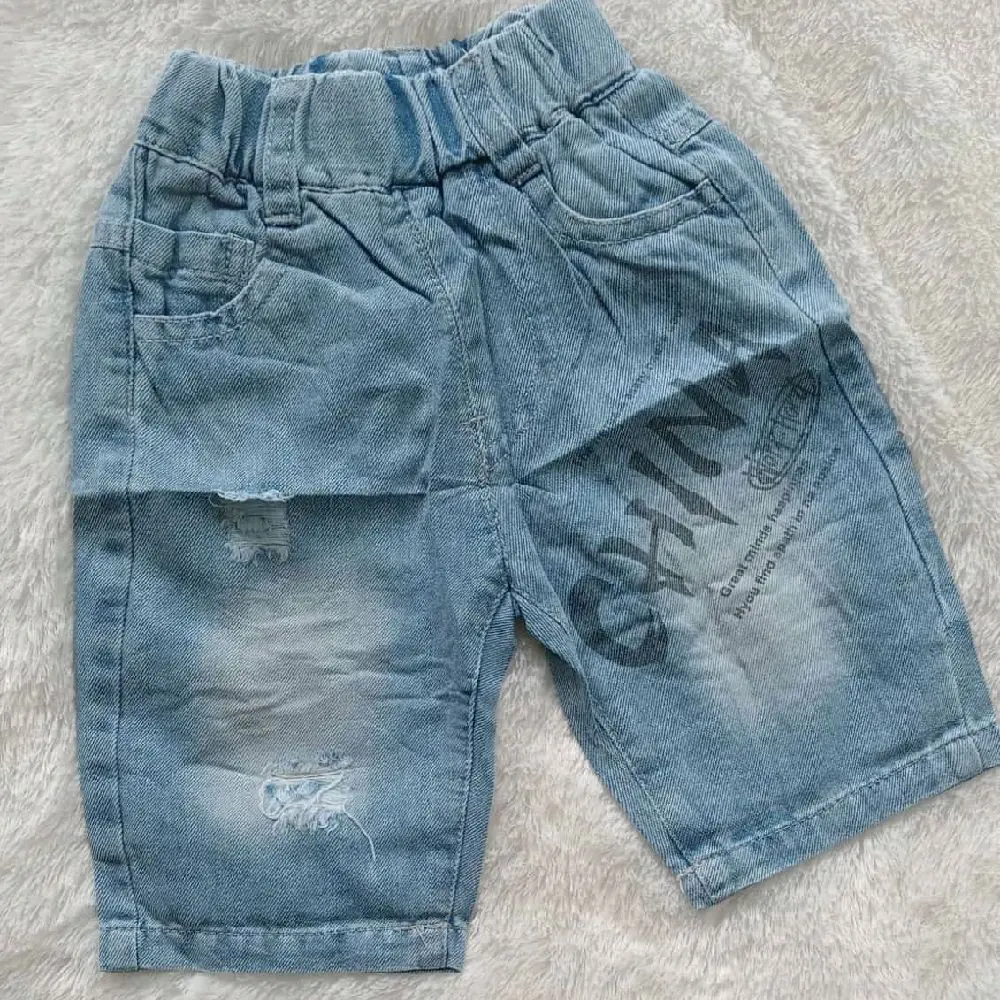 celana jeans pendek cowok (4-8th)