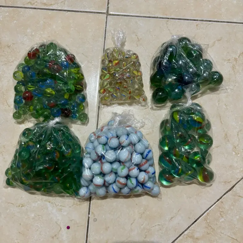 Kelereng Gundu Mainan Anak Jadul Tradisional Berbagai Warna Dan Ukuran