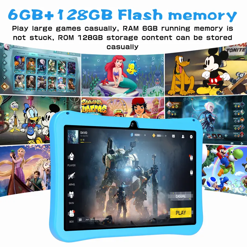【Hancdon】Tablet Edukasi Anak Dengan Kemasan Tas/Tablet Android Untuk Belajar Anak/Tablet Aipet Anak Murah Layar Sentuh 7/10 inch Wifi/Bluetooth ipad  anak Toy komputer  anak/tab untuk anak/tablet android murah/tablet android anak Game Hadiah Permainan 3