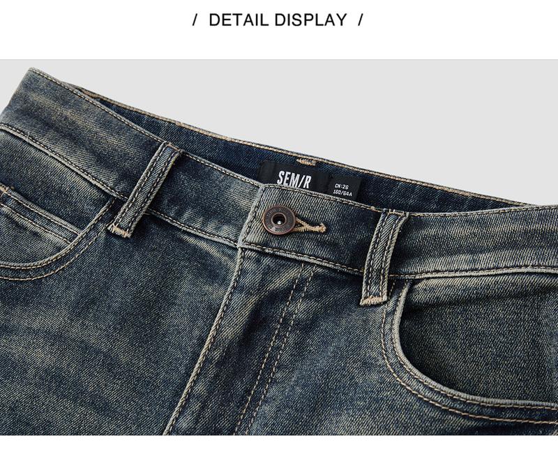 Product Introduction of Quần Jean Nữ, Semir, Chất Liệu Denim Mềm, Quần Ống Loe Làm Dài Chân Cô Gái Nóng Bỏng, Phong Cách Hồng Kông, Quần Dài Đến Sàn Mùa Thu Mới 17