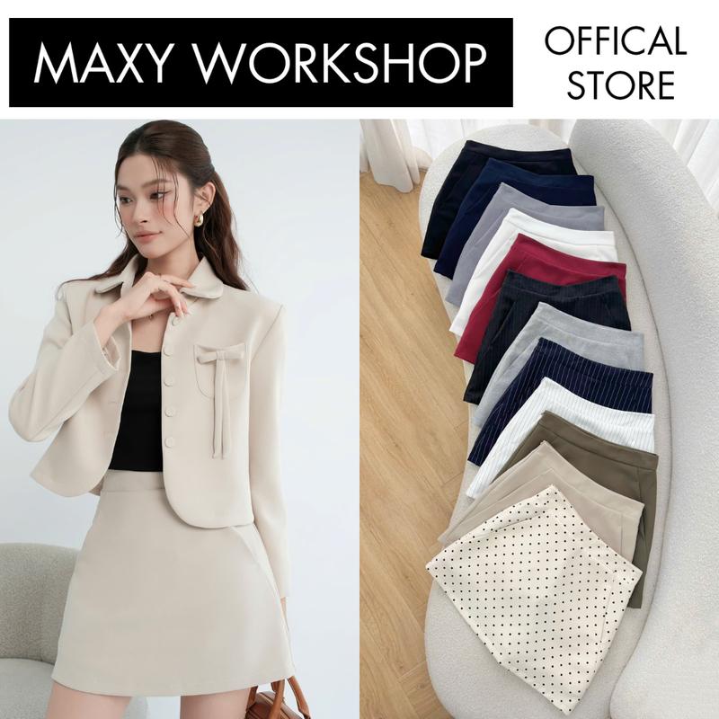 Tổng hợp quần váy ngắn nữ dáng chữ A basic Maxy Workshop I Mẫu mới 2025