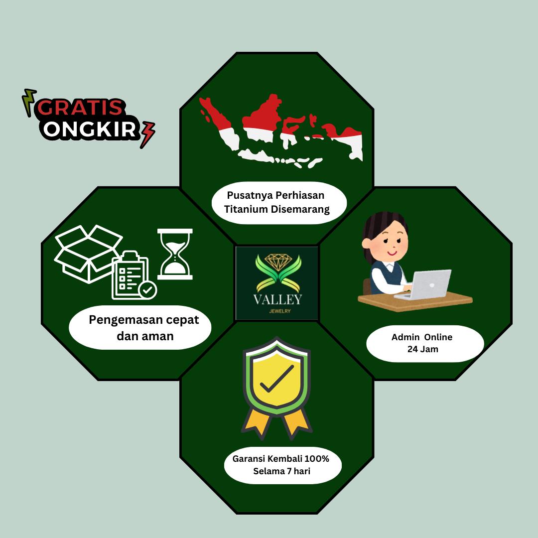 VALLEY • Paket Usaha Perhiasan Titanium • Cocok Untuk Usaha - Bebas Pilih Kalung Gelang Anting Fashion Korea Trendy Aman Di Pakai Setiap Hari Bisa Kena Sabun Tidak Luntur Tidak Berkarat