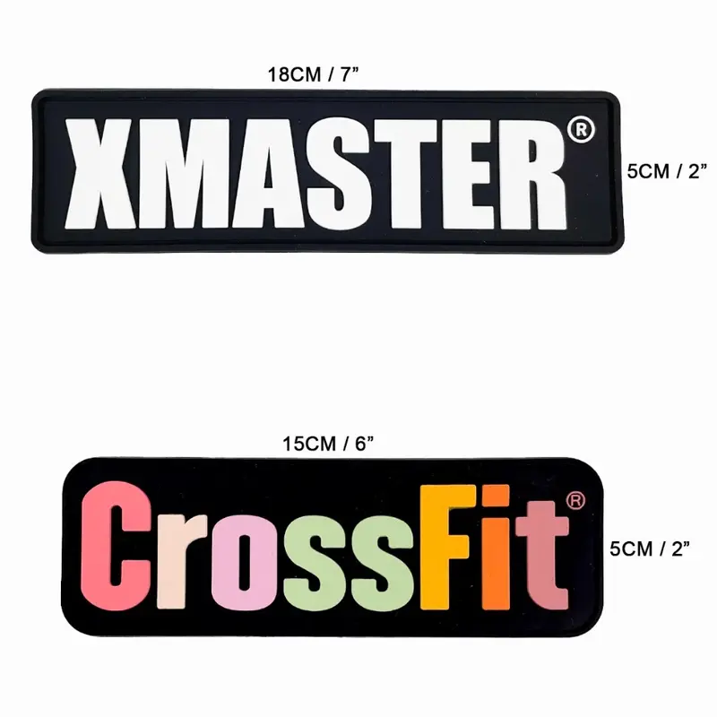 XMASTER Patch Rubber/PVC 3D sticker CrossFit NOBULL, Fitness Strength Gym Powerlifting ROGUE ELEIKO 1