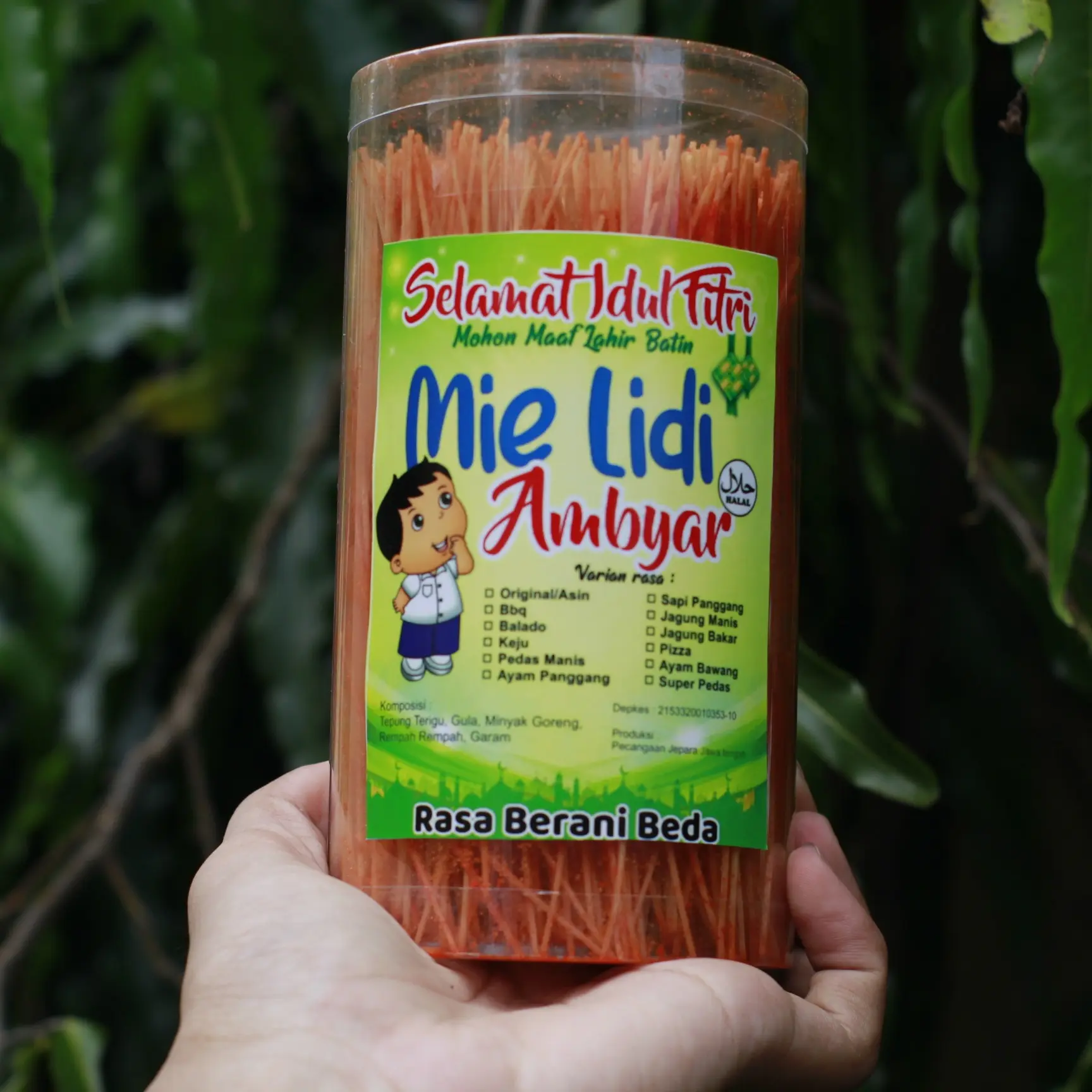 Mie Lidi Murah 200gr/mielidi/miegepeng/milidimurah/Jajanan/mielidienak/lidian/mielidigurih/lidian