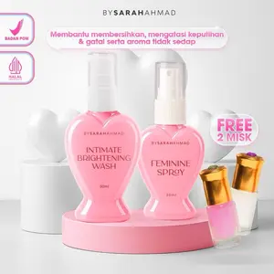 BUNDLING GOSROK (Feminine spray, Brightening wash, FREE 2 Misk) - PERAWATAN KEWANITAAN