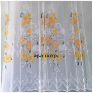 vitras bunga matahari/ vitrase print / fitras