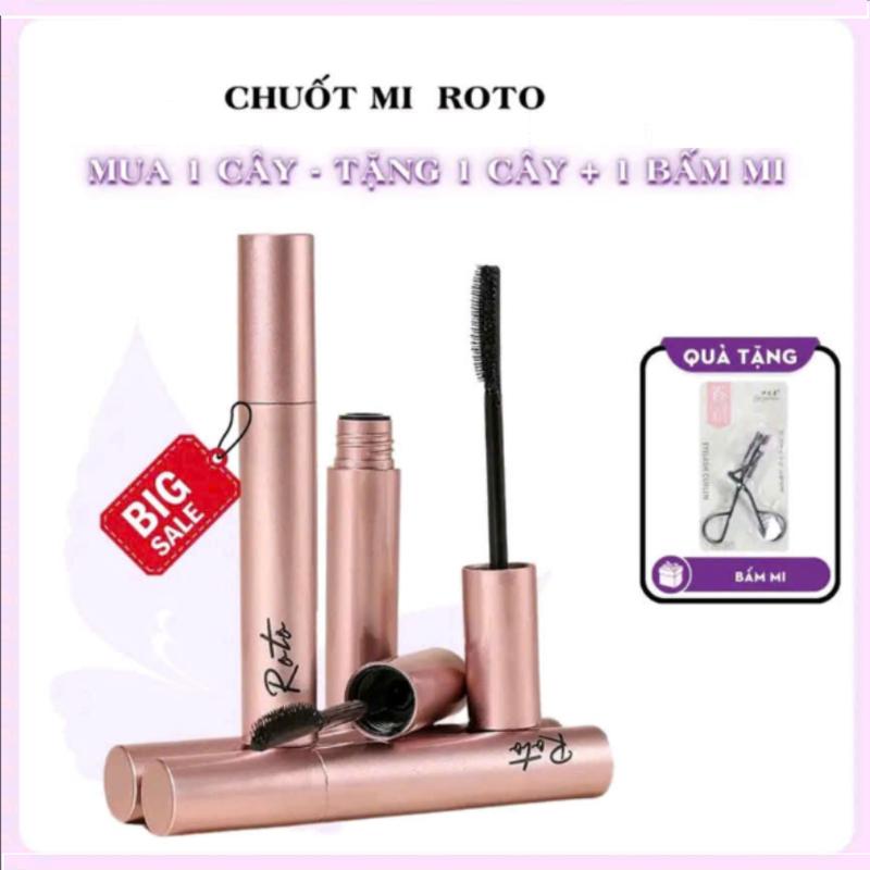 (MUA 2 TẶNG 1) Combo 2 Cây Chuốt Mi Mascara ROTO Tặng Kèm 1 Kẹp Bấm Mi Tiện Dụng