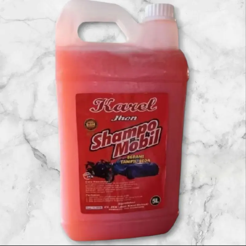 shampo mobil/motor premium isi 5 liter Karel John merah 0