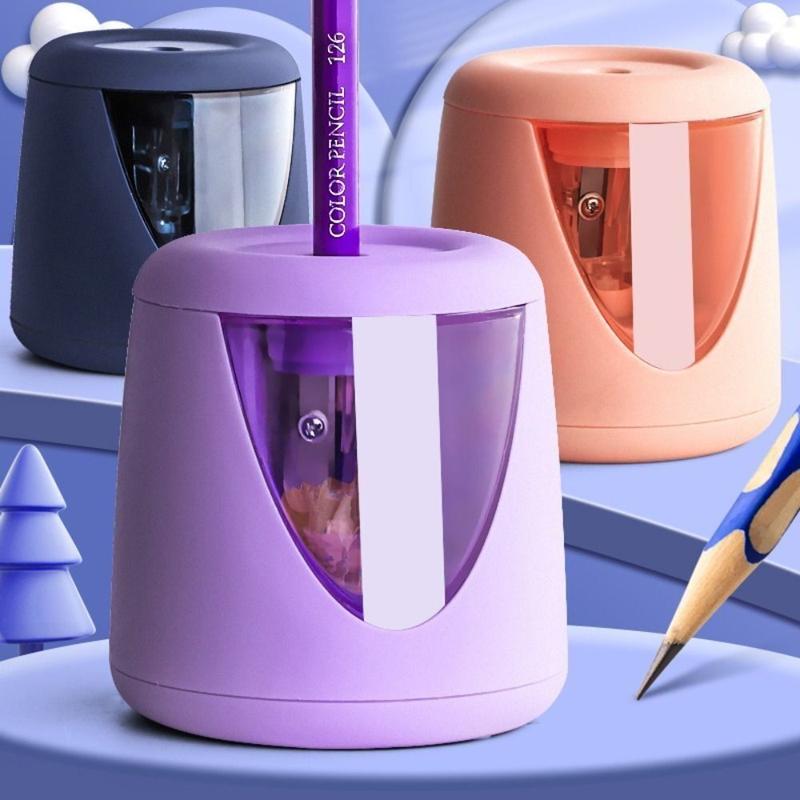 Cute Office School Supplies Battery/USB/Charging Cartoon Electric Pencil Sharpener Switch Automatic Creative Stationery Mechanical Tool 0