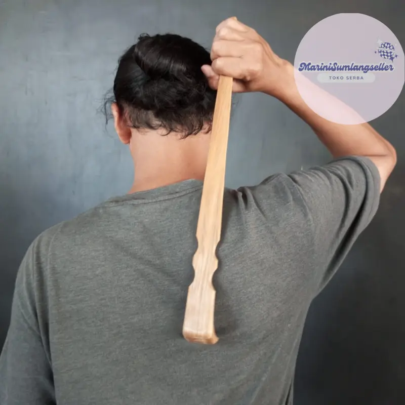 Alat Garukan punggung bahan kayu Jati 40cmx3.5cm 2