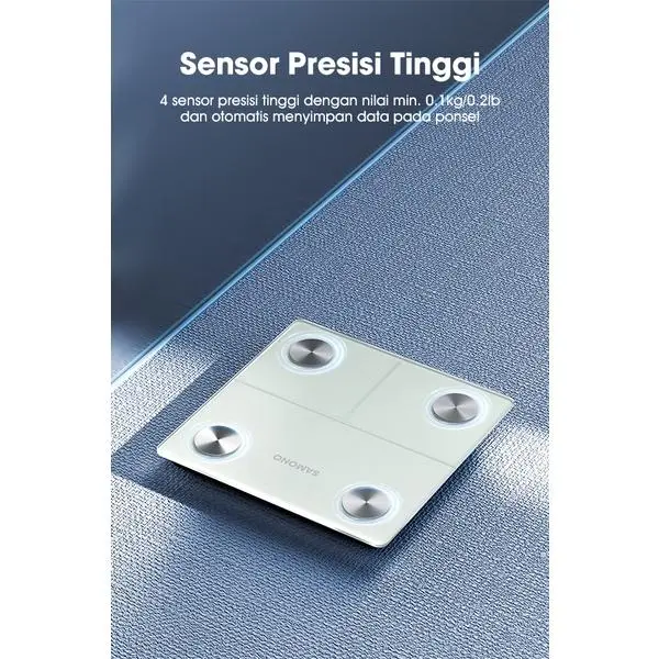 [COD] SAMONO SW-BS01 Timbangan Digital LED Tautan Bluetooth dengan Aplikasi Data Tubuh Timbangan 4 Sensor 2