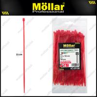Gambar MOLLAR 89-123 Kabel Ties Merah 2.5 x 150 mm Nylon Cable Tie - 100 pcs - 93-170 dari Mollar Kota Cirebon 1 Tokopedia