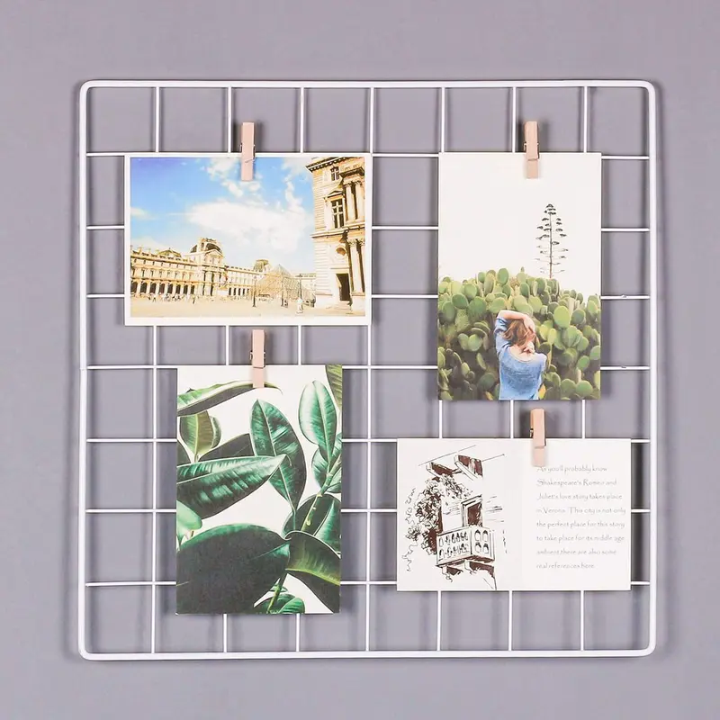 COD Rak Besi grid wire mesh 35x35 cm Kandang Kucing Anjing Kelinci Grid Wall Notice Board Memo 1