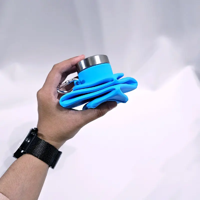 Tumbler silicone lipat + free botol spray.  Bottles Water. perlengkapan haji dan umroh 1