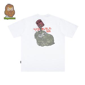 เสื้อยืดคู่รัก เฮฟวีเวท ผ้าฝ้าย 100% Unisex พลัสไซส์ สไตล์สตรีท ชุดฤดูร้อน พิเศษ ขายดีที่สุด คอกลม สั้น ทรงหลวม มาใหม่ เหมาะสำหรับเล่นกีฬา