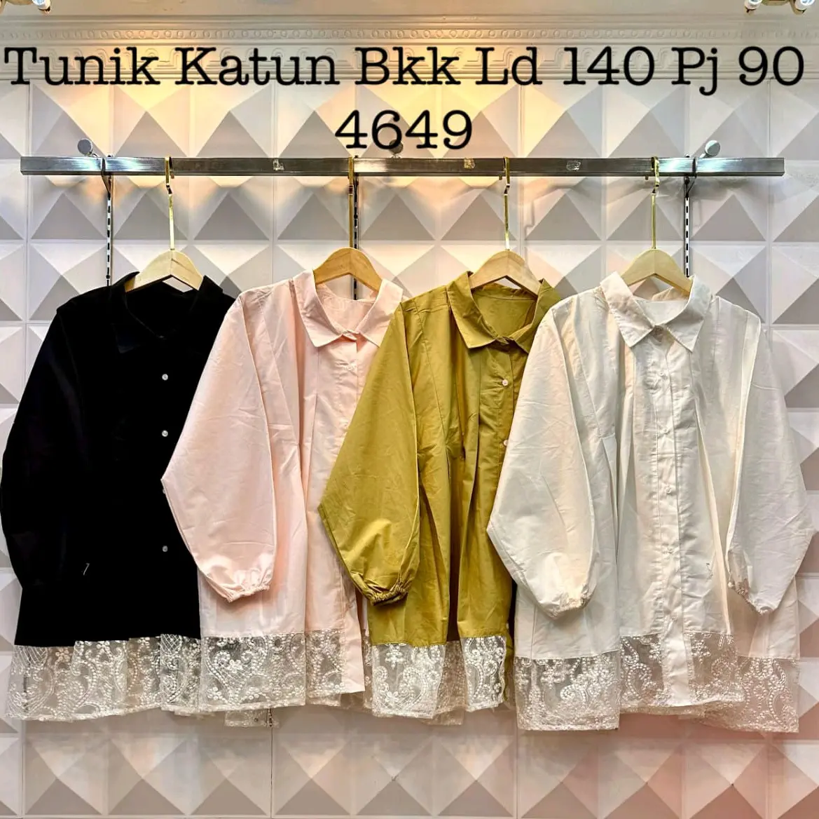 Tunik Katun JUMBO Brukat 4649-10