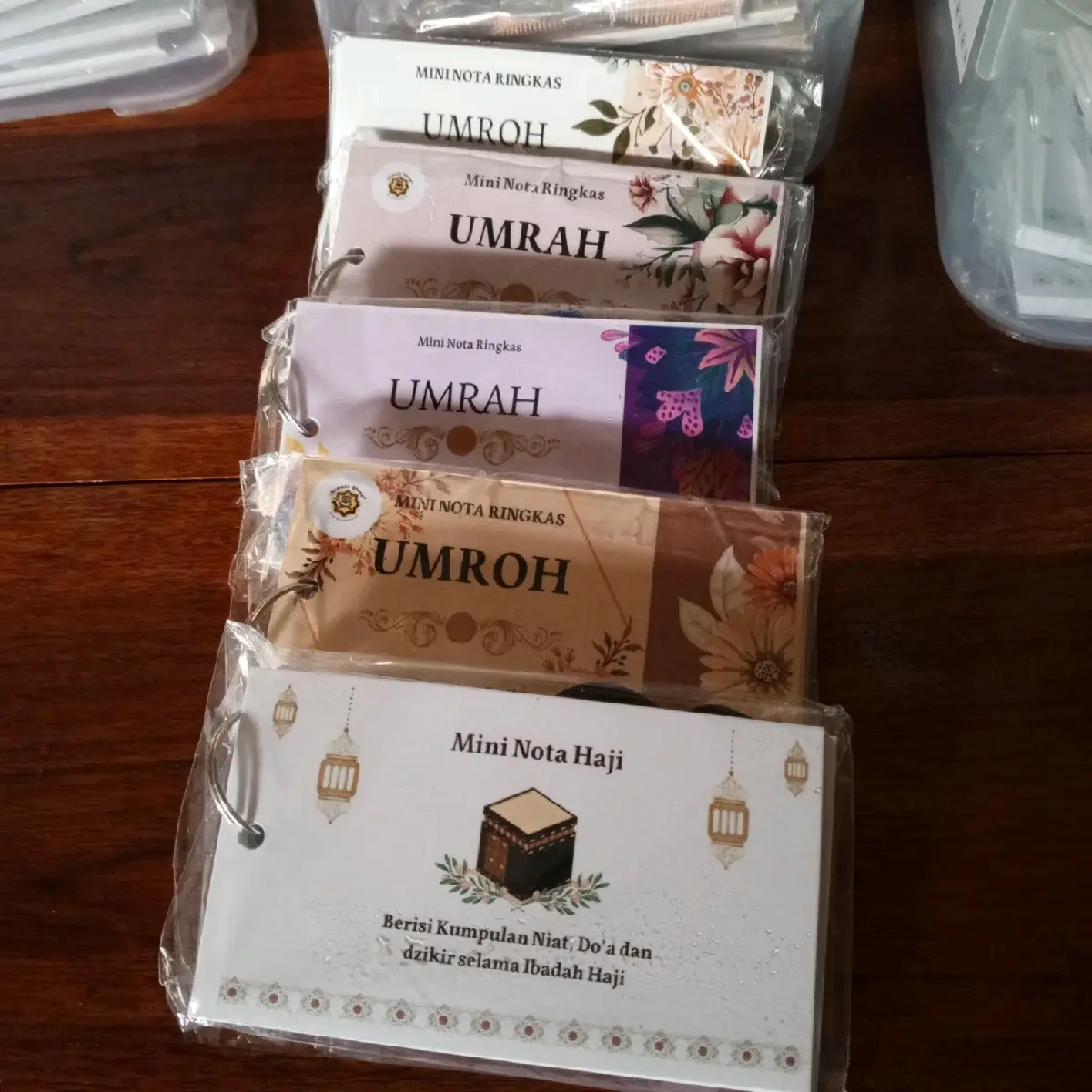 Mini Nota Umrah Custom Desaign dan Doa Minimal pembelian 24 pcs