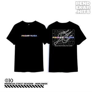 T-SHIRT KAOS PAGAR NUSA REFLEKTIF MENYALA HOLOGRAM PSNU PN 1986