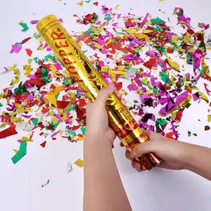 Perlengkapan Pesta Ulang Tahun Confetti Party 30cm - Semburan Kertas Warna Warni
