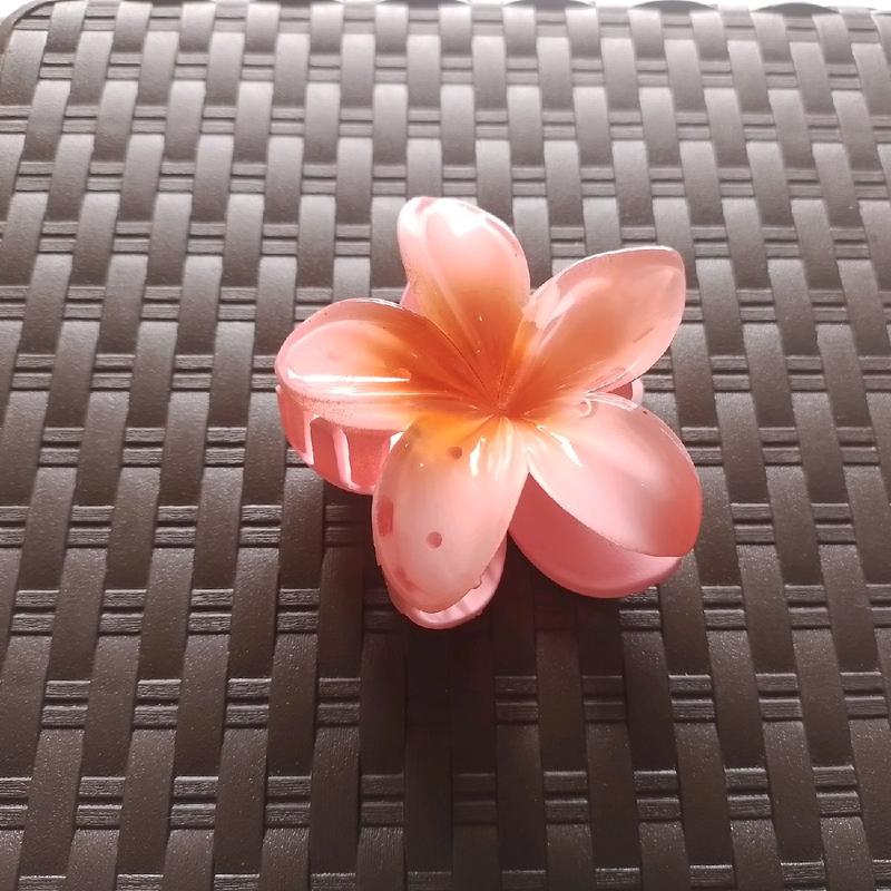 Jepit Rambut Model Bunga Kamboja Jepitan Rambut Cantik Model Bunga Kamboja Cantik Clips 6