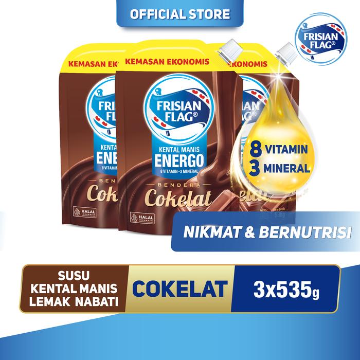 Gambar Frisian Flag Bendera Kental Manis Cokelat Pouch 535g [3 Pcs] dari Frisian Flag Official Store Kab. Tangerang Tokopedia