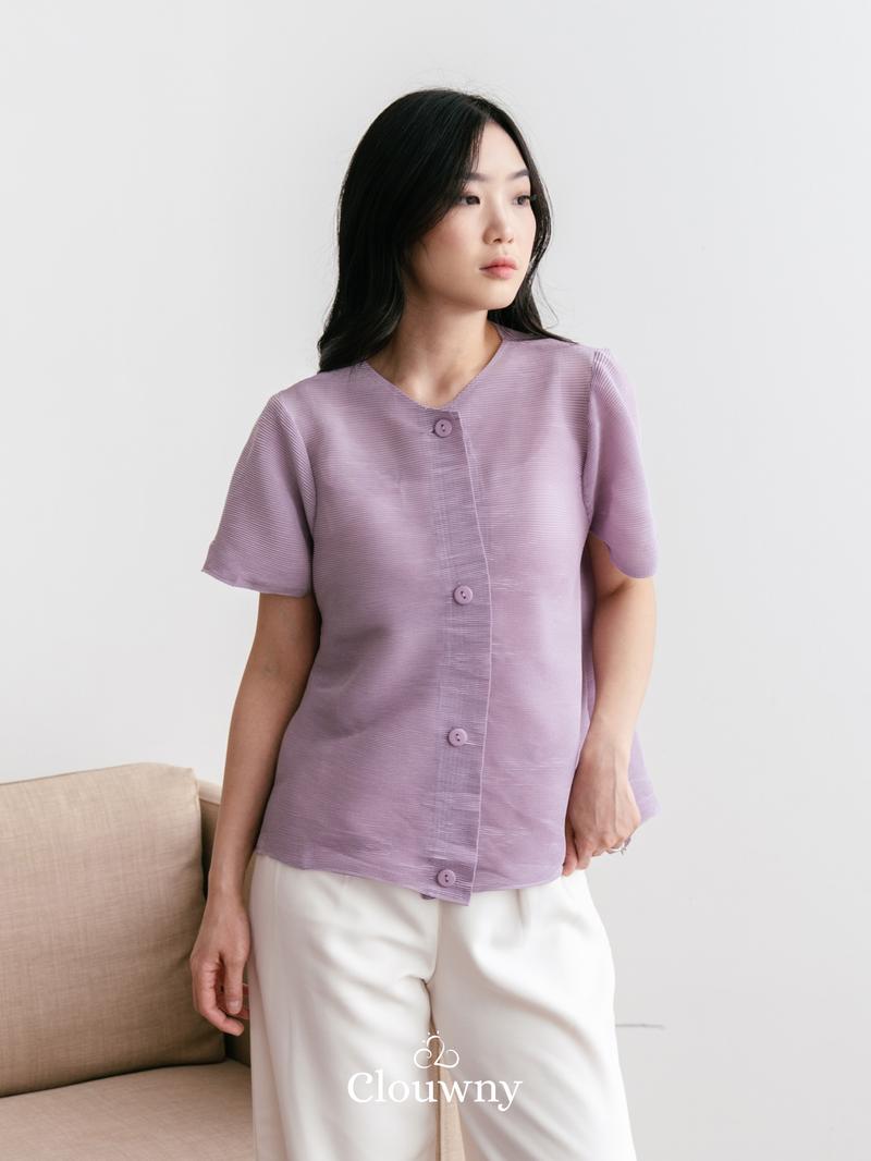 Product Introduction of Clouwny Arya Basic Pleats Top Atasan Wanita Premium Pleats Fit to XL Baju Cewek Dewasa Casual 1
