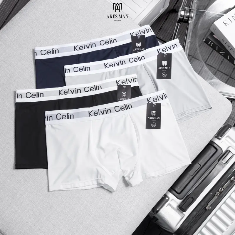 Combo quần lót nam - quần boxer nam thun lạnh kháng khuẩn co giãn 4 chiều thấm hút mồ hôi - KELVIN 2.0