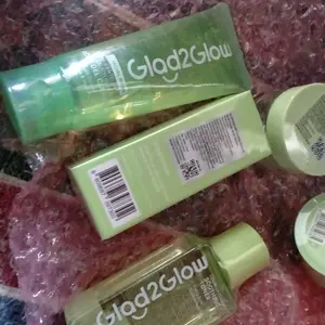 【Buy 3 Get 4】Glad2Glow Deep Jerawat Bundle all in 1-Skincare Paket-Gel cleanser+Acne Moisturizer+Serum Ceramide Kering Membersihkan Wajah Acid Mencerahkan Vitamin Berjerawat Niacinamide Facial Exfoliating Pencerah totol jerawat yg ampuh