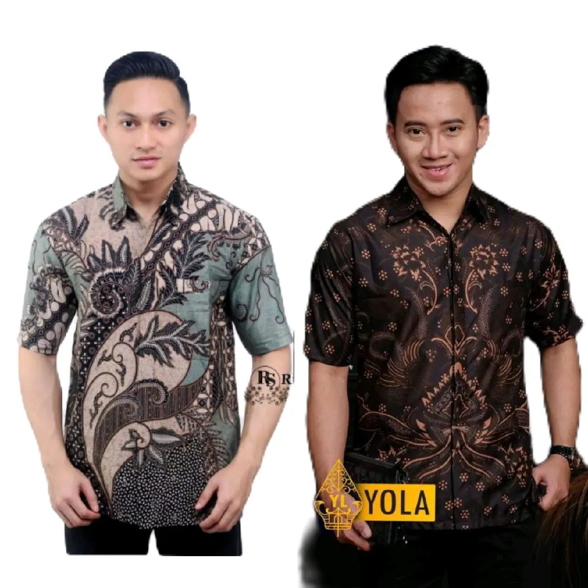 BAJU BATIK DEWASA LENGAN PENDEK | BAJU BATIK PRIA DEWASA KEKINIAN