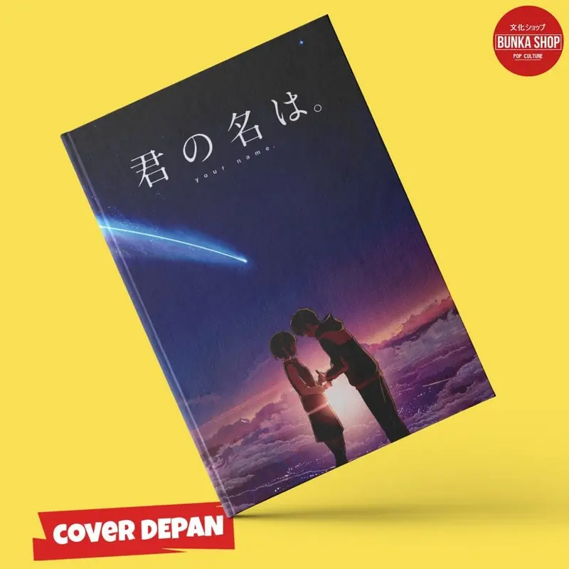 Pocket Note Anime Kimi no Nawa B A6 Hardcover buku Catatan Agenda Planner Jurnal Kertas Putih Psychology Resep 2