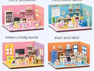 Puzzle 3D DIY CRAFT Bahan Foam & Paper Mainan Puzzle Edukasi Anak Perempuan - BABY / Keren