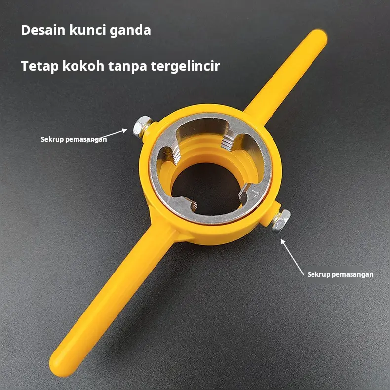 【Habiskan inventaris dan jual dengan harga rendah】Set 6 buah alat pembuat ulir pipa air, alat penyadap pipa air, alat pembuat ulir pipa ppr manual 2