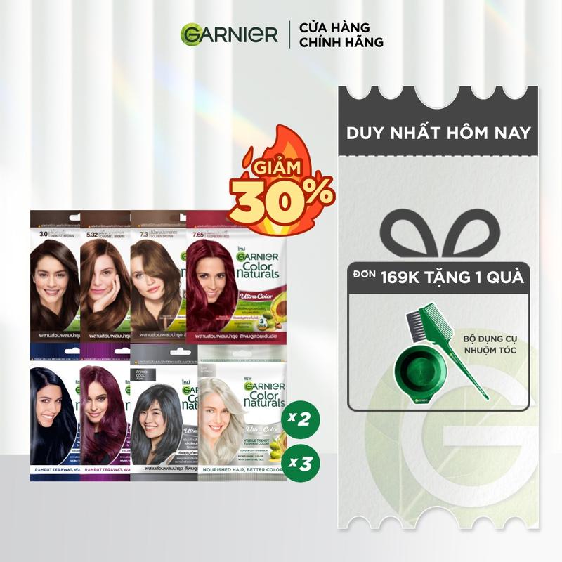 VIRTUAL BUNDLE Kem Nhuộm Tóc Tại Nhà Màu Thời Trang - Garnier Color Naturals Ultra Colors - 8 Màu Nhuộm Thời Trang