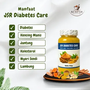 JSR Ultimate Diabetes Herbal Drink | Bubuk Rimpang Kunyit Temulawak Jahe Kayumanis untuk Kontrol Gula Darah & Kencing Manis | Serbuk Minuman Instan Powder
