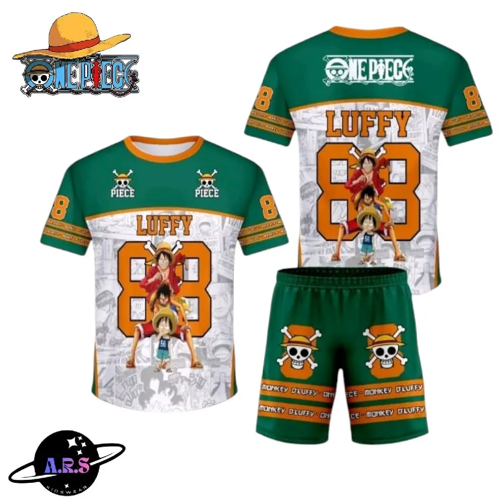 setelan Jersey viral / setelan onepiece / setelan Roblox anak usia 1-10th setelan Jersey viral / setelan onepiece / setelan Roblox anak usia 1-10th