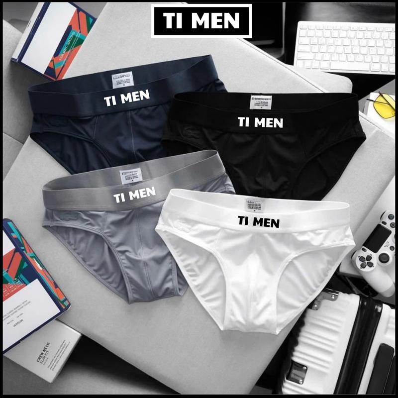 [Combo 3] Quần Lót Nam Sịp Đùi, Sịp Chéo Boxer Lụa Băng Dáng Trunk Khử Mùi Kháng Khuẩn quần  lót  đùi 8