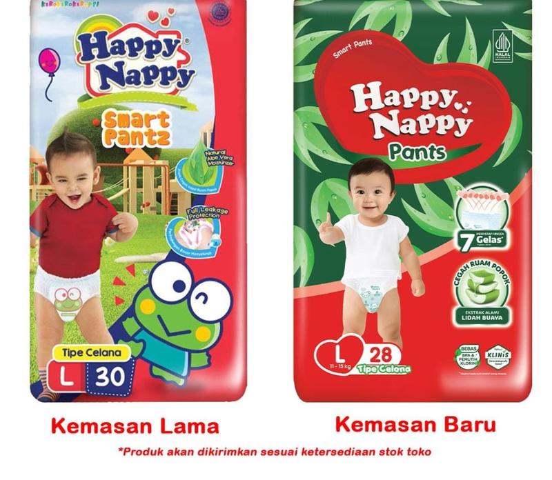 HAPPY NAPPY SMART PANTS S40/M34/L30/XL26 POPOK BAYI TERMURAH TERLENGKAP 4