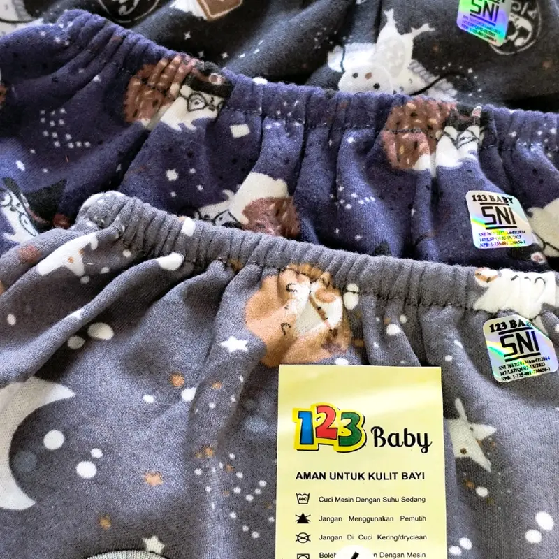 TERACOTTA19 - [ 6 PCS ] Celana Pop Kodok bayi 123 BABY BULAN SERIES SNI Size M-L 3