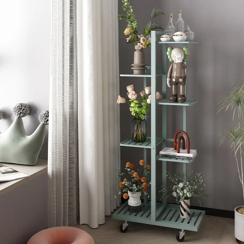 Kệ Hoa Sắt Rèn Ban Công, Giá Chân Đế Hoa Pothos Sàn Nhiều Tầng, Thích Hợp Cho Phòng Khách Và Sân, Có Thể Di Chuyển Và Tiết Kiệm Không Gian, Kệ Chậu Hoa