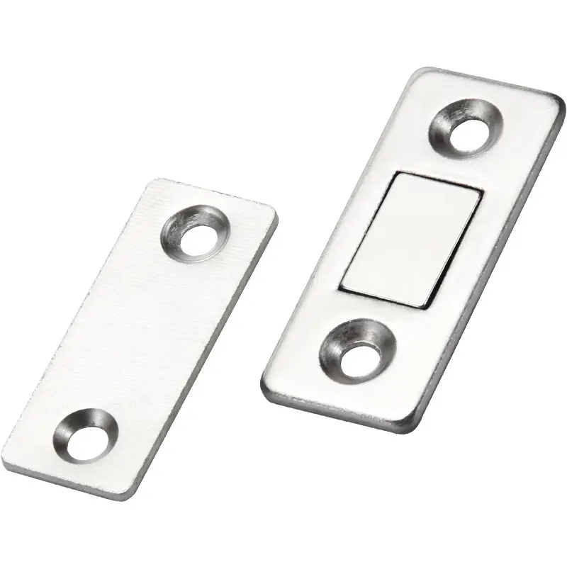 4 sets Powerful Magnetic Cabinet Catches - Securely Close Doors and Drawers - Ideal for Closet, Cupboard, and Furniture - Easy Installation with Screws Included