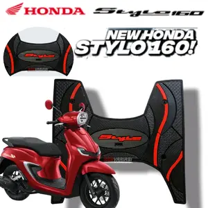 Karpet Motor Honda Stylo 160 Aksesoris Motor Bahan Karet Premium Tidak Licin Variasi Motor Stylo 160