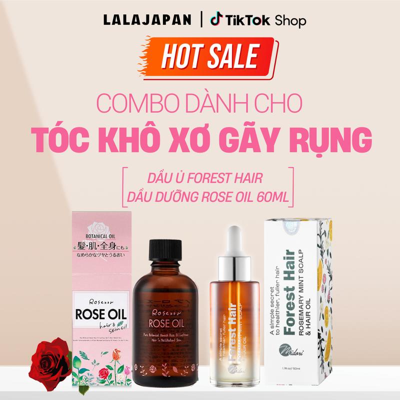 Combo Dầu Ủ Tóc Forest Hair Và Dầu Dưỡng Rose Oil