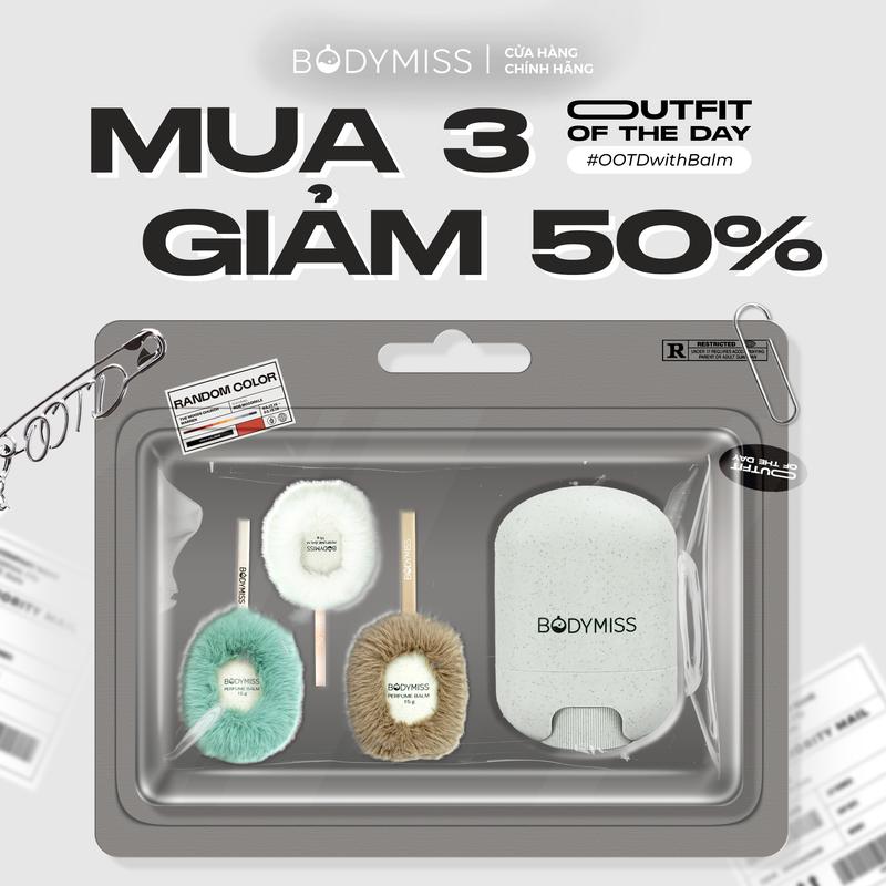 MUA 2 GIẢM 50% - BLIND BAG Nước Hoa Khô Dành Cho Nam Nữ Unisex Phụ Kiện Tiện Lợi Bỏ Túi Bodymiss Nước Hoa Sáp 3 Tầng Hương Thơm Cho Học Sinh Sinh Viên Perfume Balm Cosmetic
