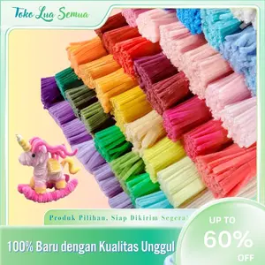 Kawat Bulu Mercy Premium 30mm 100±5pcs– Pipe Cleaner Tebal & Lentur | DIY Hiasan Ramadan Bulan Bintang | Dekorasi Lebaran | CRAFT RAMADAN