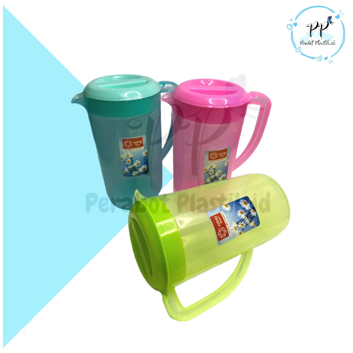 Teko Mini 1,4 Liter Eskan Mini Warna YOYO Star/Green Line