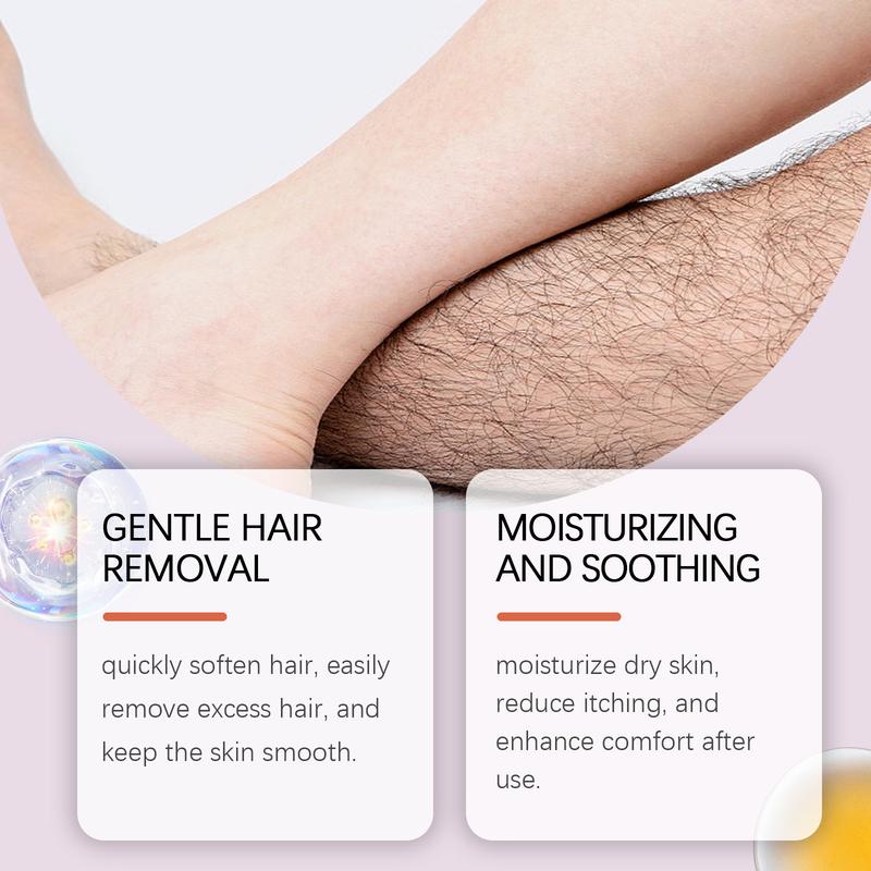 Product Introduction of ceAura Body Hair Removal Cream Gentle Body Hair Removal Hand & Leg Hair Cleansing Unisex Hair Removal Skin Balm 12