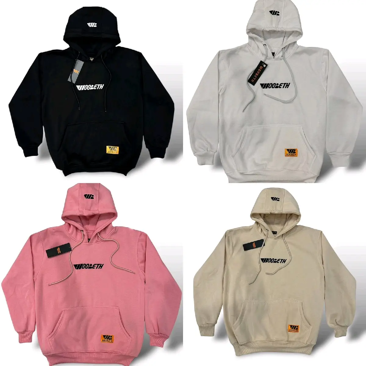Hoodie woobeth Keren premium  Bordir Timbul Fleece Tebal Nyaman Distro Unisex Pria Wanita Lokal