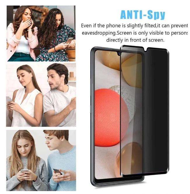 Kính Cường Lực Bảo Mật, 3 Trong 1, Dành Cho Xiaomi Redmi A3, Bảo Vệ Màn Hình Che Phủ Toàn Bộ Chống Gián Điệp, Phim Riêng Tư Chống Nhìn Trộm, Phim Sợi Carbon Và Bảo Vệ Camera 5